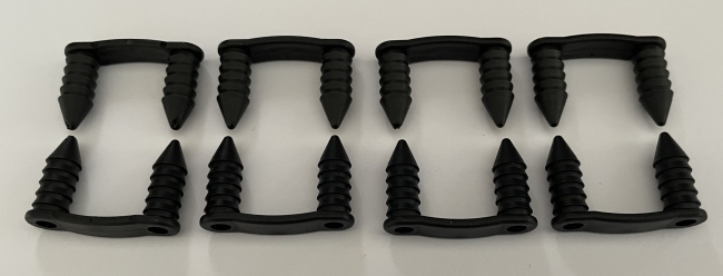 8 x Mk1 & Mk2 Escort Black Engine Bay Loom Clips £7.50